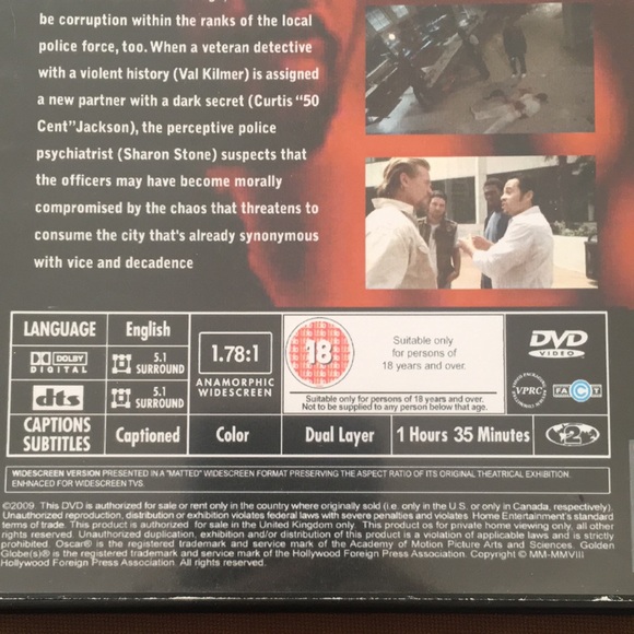 Streets Of Blood Val Kilmer Curtis “ 50 CENT “ Jackson Sharon Stone - Picture 5 of 6